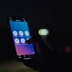 O sistema de controlo remoto Schréder ITERRA para iluminação desportiva tem uma interface visual intuitiva.