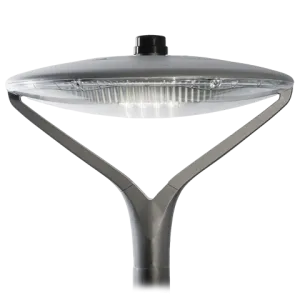 A luminária Oyo integra-se perfeitamente em áreas urbanas, desde ruas residenciais, vias urbanas a ciclovias e parques de estacionamento.